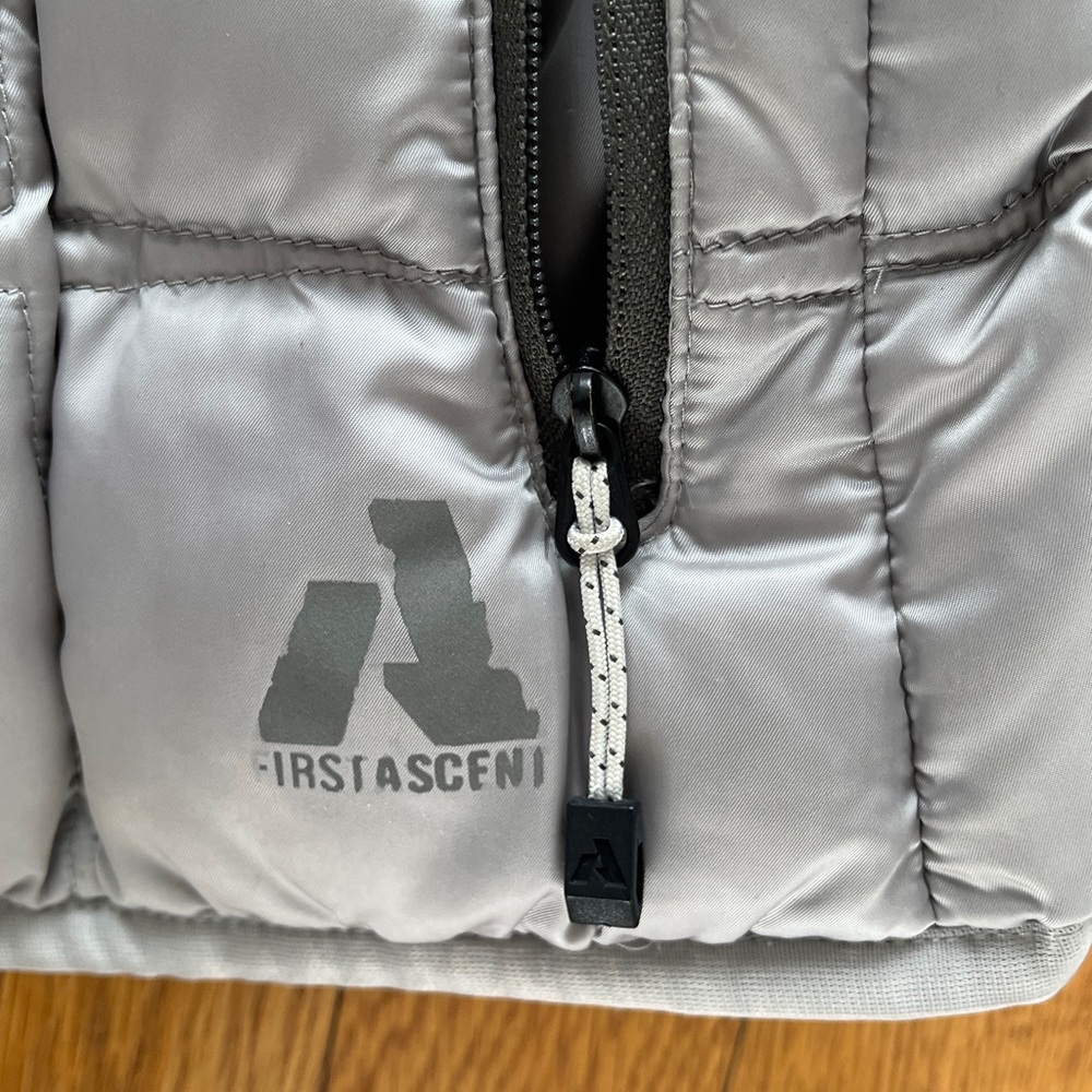 Stylish Gray Down Puffer Jacket First Accent - image 5